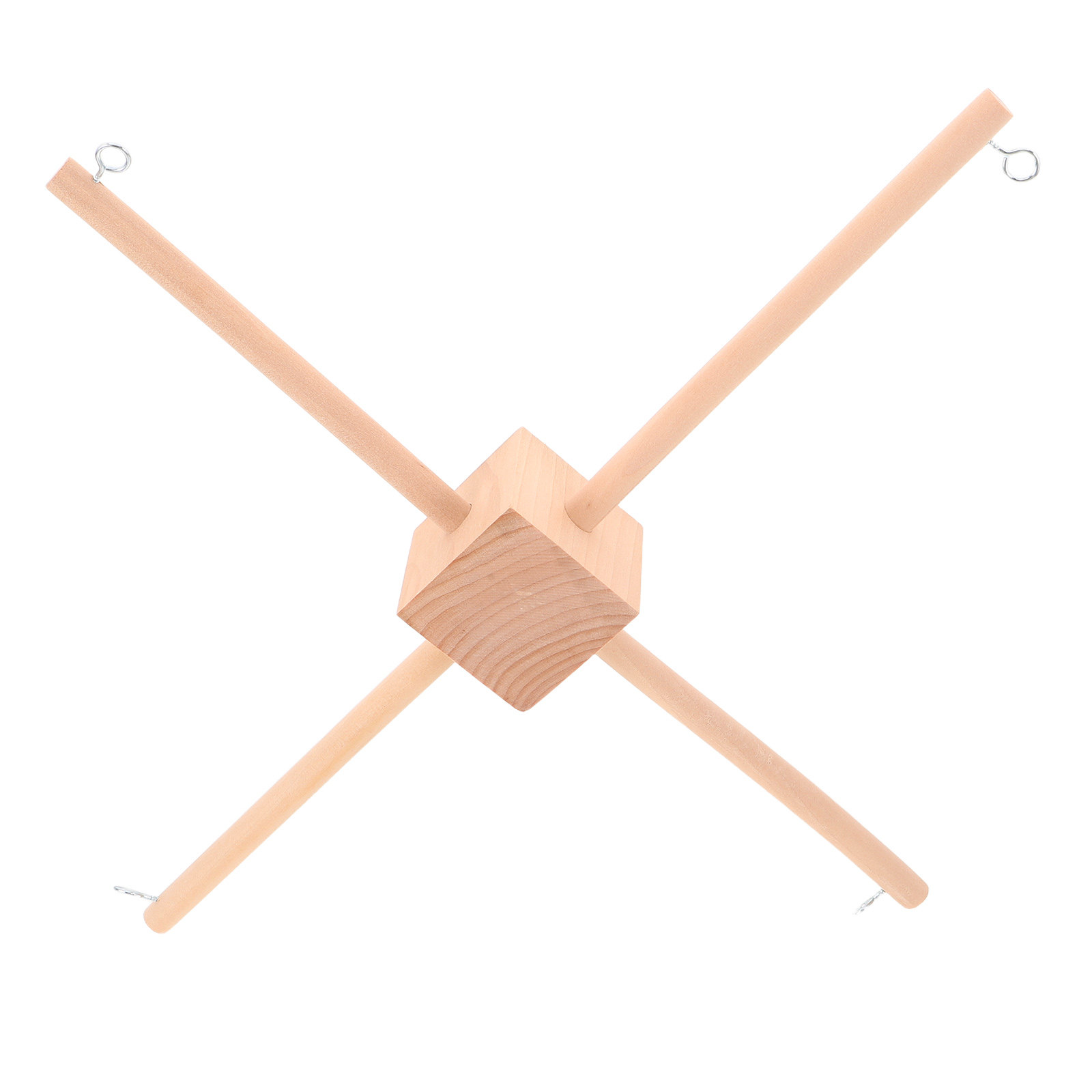 Baby Nursery Decor - 1Set Wooden Baby Mobile Frame Neutral