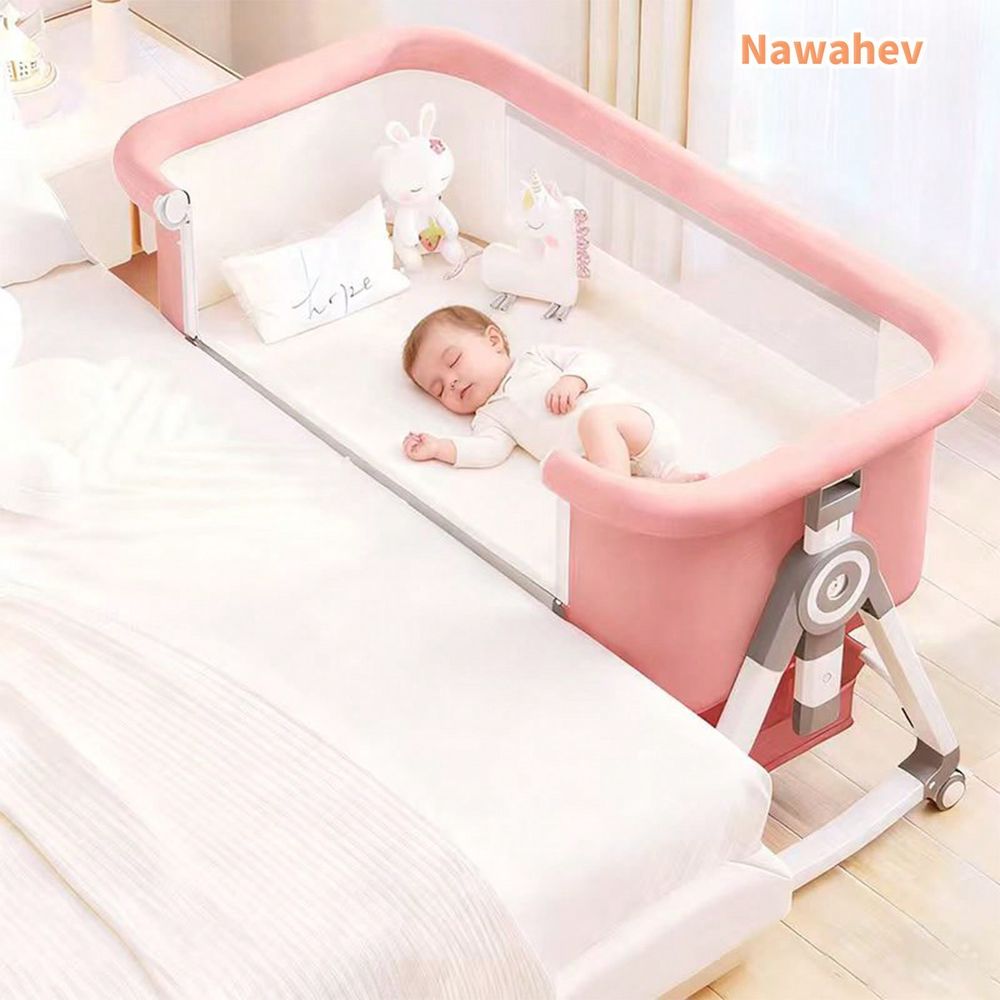 Bassinet Bedside Sleeper - 4In1 Baby Bassinet Bedside Sleeper, Adjustable