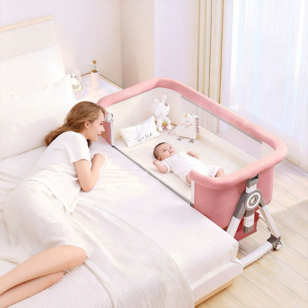 Bassinet Bedside Sleeper - 5 In 1 Baby Bassinet Bedside