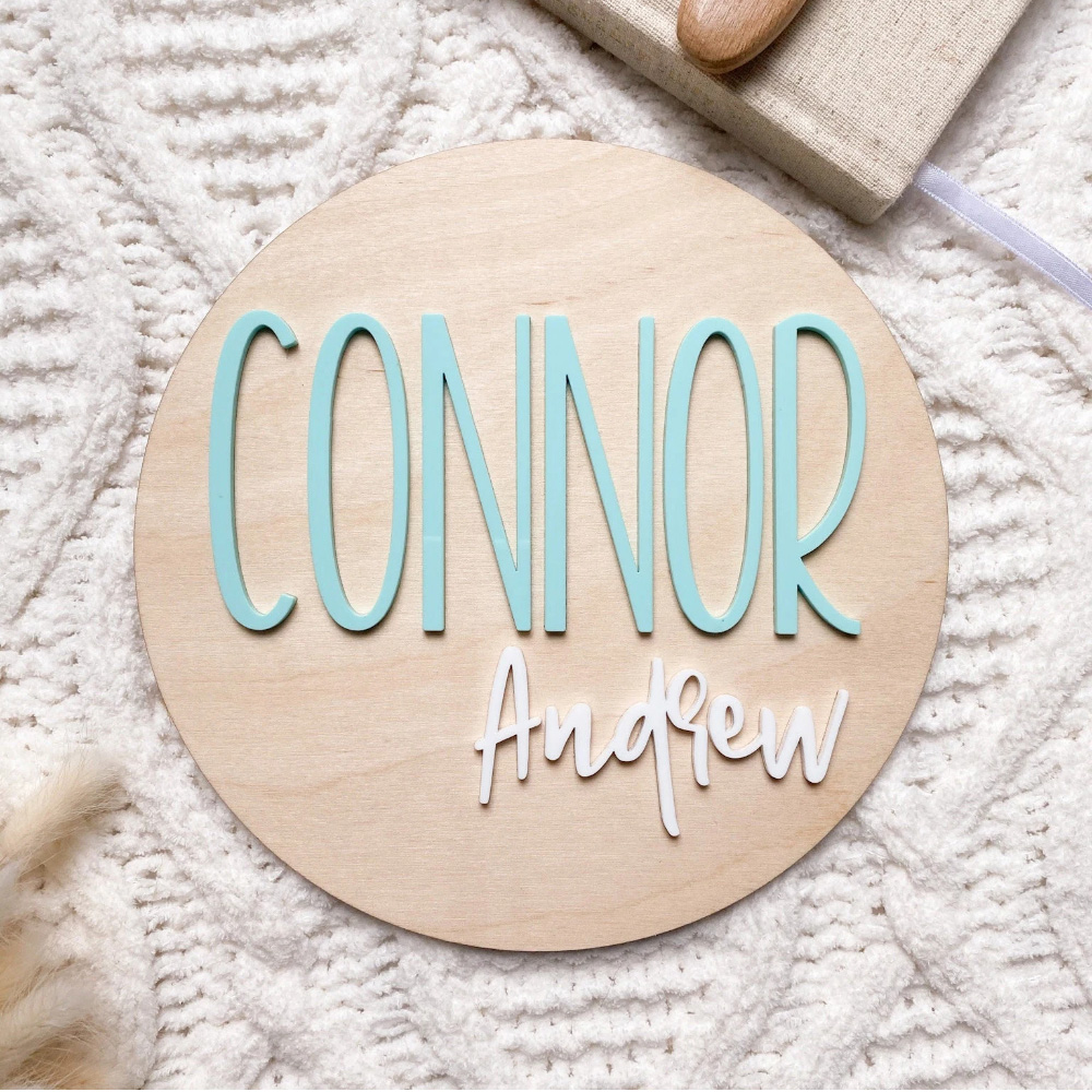 Personalised Birth Announcemen - Baby Nursery Decor 评论和价格