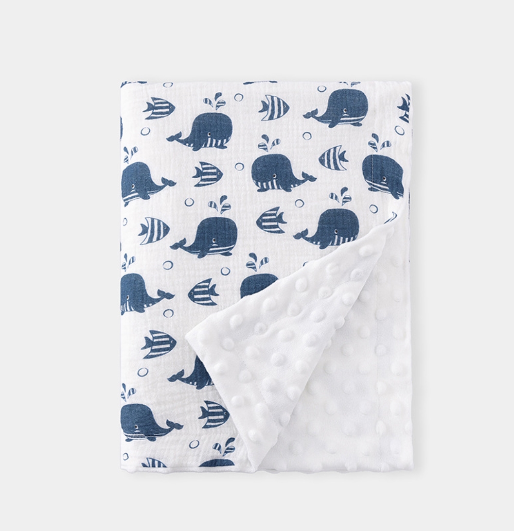 Muslin Baby Blanket For Newbor - Baby Boy Nursery Quilt 评论和价格