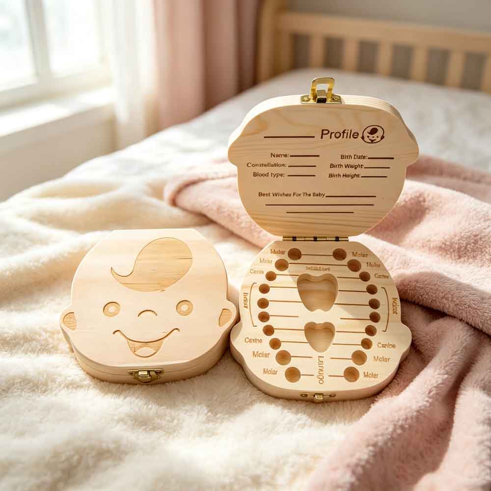 vvocciGerman Wooden Kids Milk  - Baby Keepsake Box 评论和价格