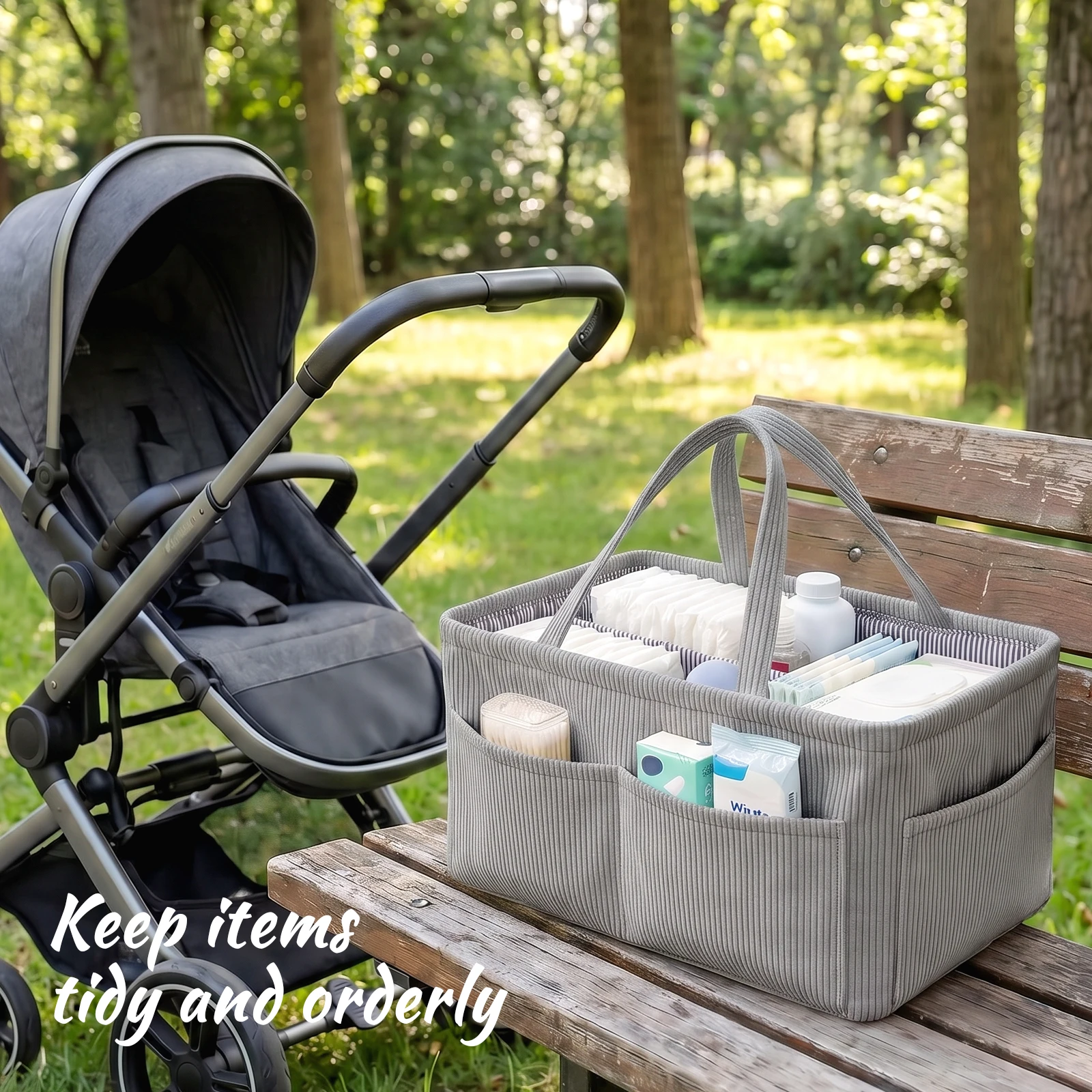Baby Nappy Caddy Organizer Fol - Baby Nursery Unisex 评论和价格