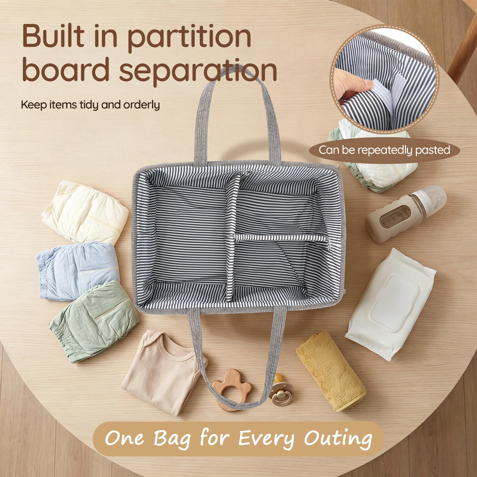Baby Nappy Caddy Organizer Fol - Baby Nursery Unisex 评论和价格