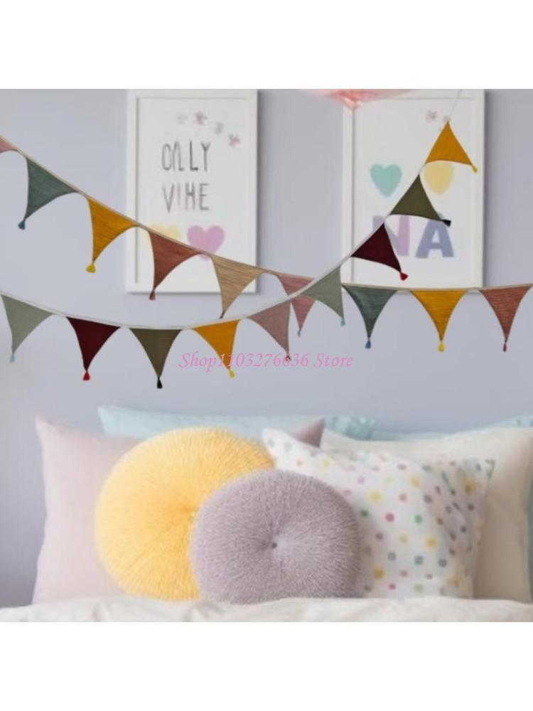 R6FD Soft Fabric Bunting Banne - Baby Nursery Gender Neutral 评论和价格