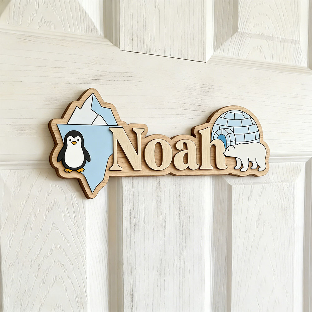 Arctic Penguin & Polar Bear Cu - Baby Nursery 评论和价格