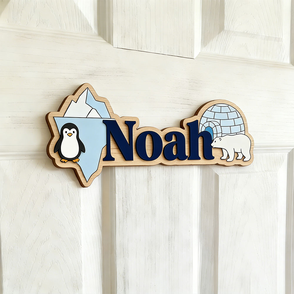 Arctic Penguin & Polar Bear Cu - Baby Nursery 评论和价格