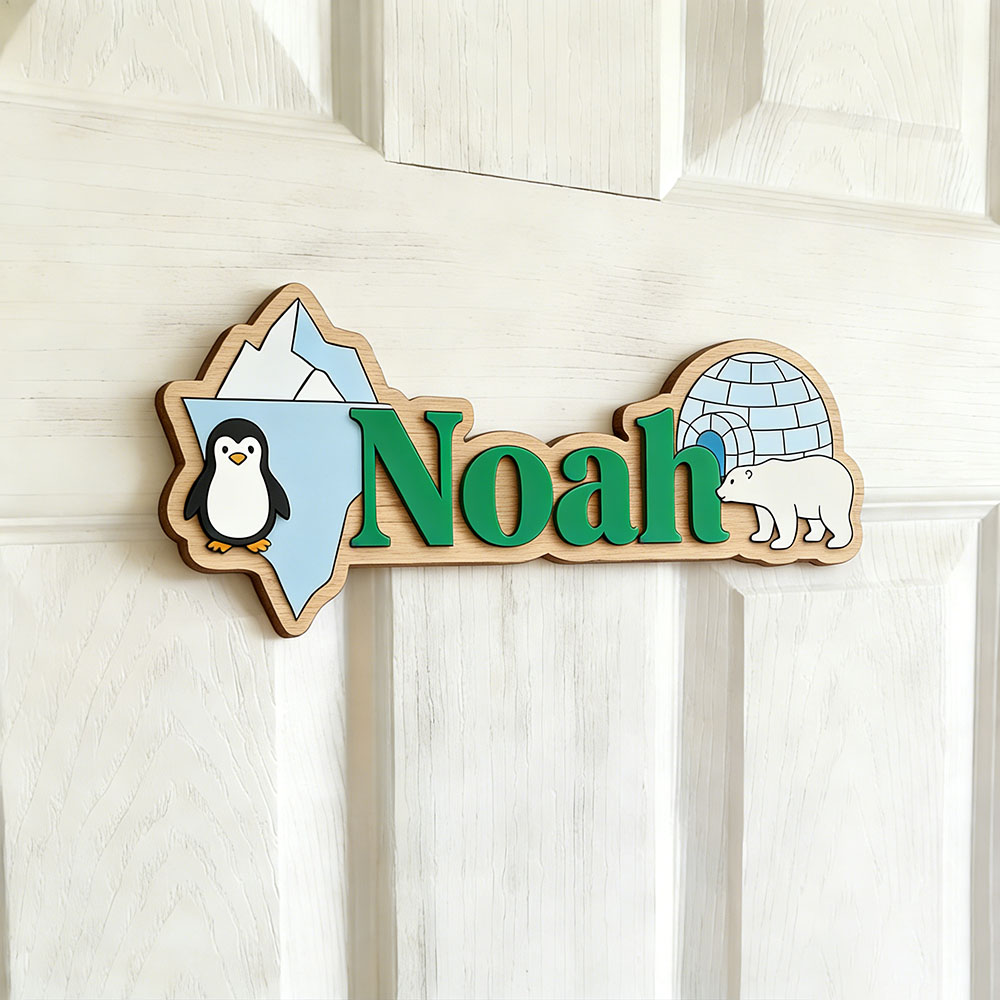 Arctic Penguin & Polar Bear Cu - Baby Nursery 评论和价格