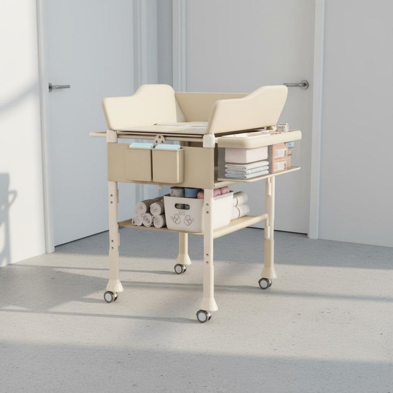 Baby Bath Changing Table Combo - Baby Nursery Unisex 评论和价格