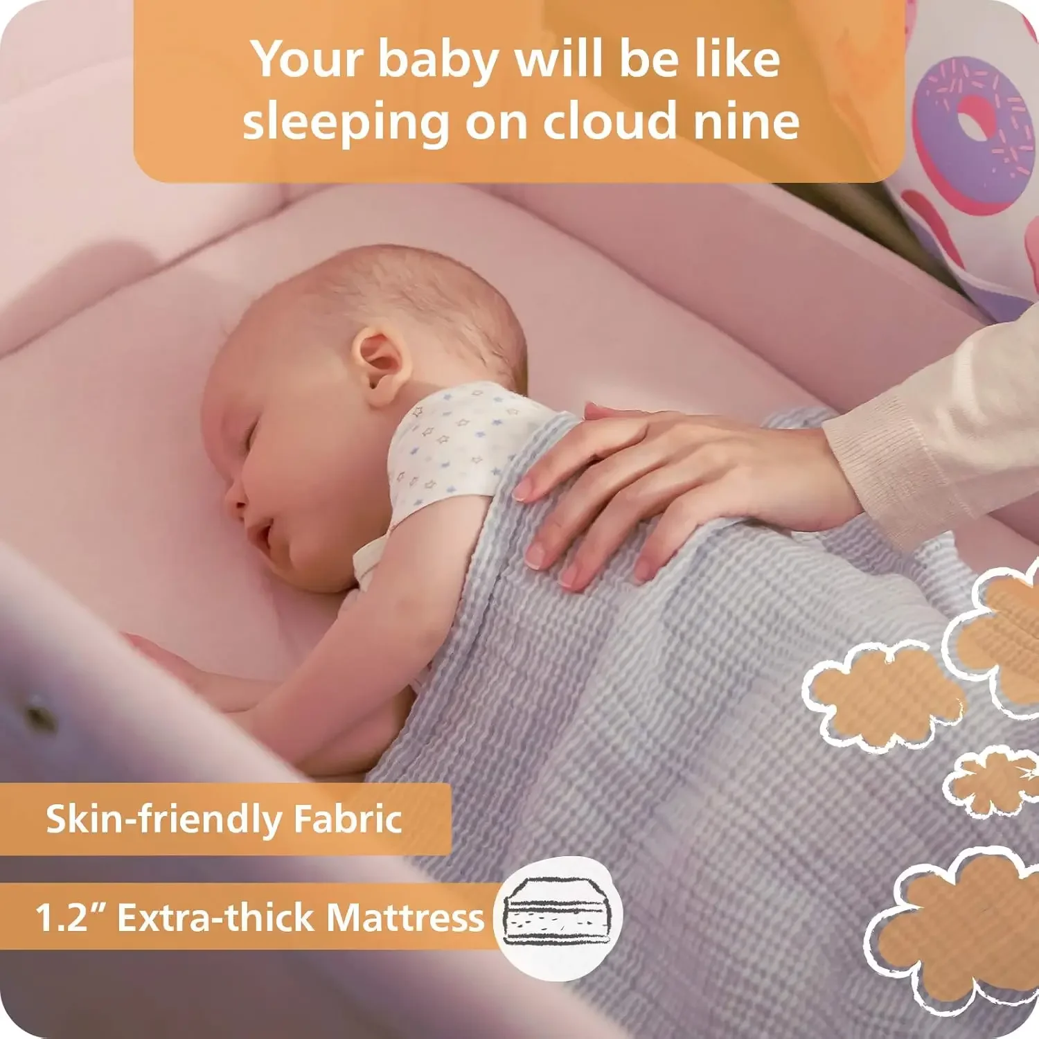 Newborn Portable Bedside Sleep - Bassinet Bedside Sleeper 评论和价格