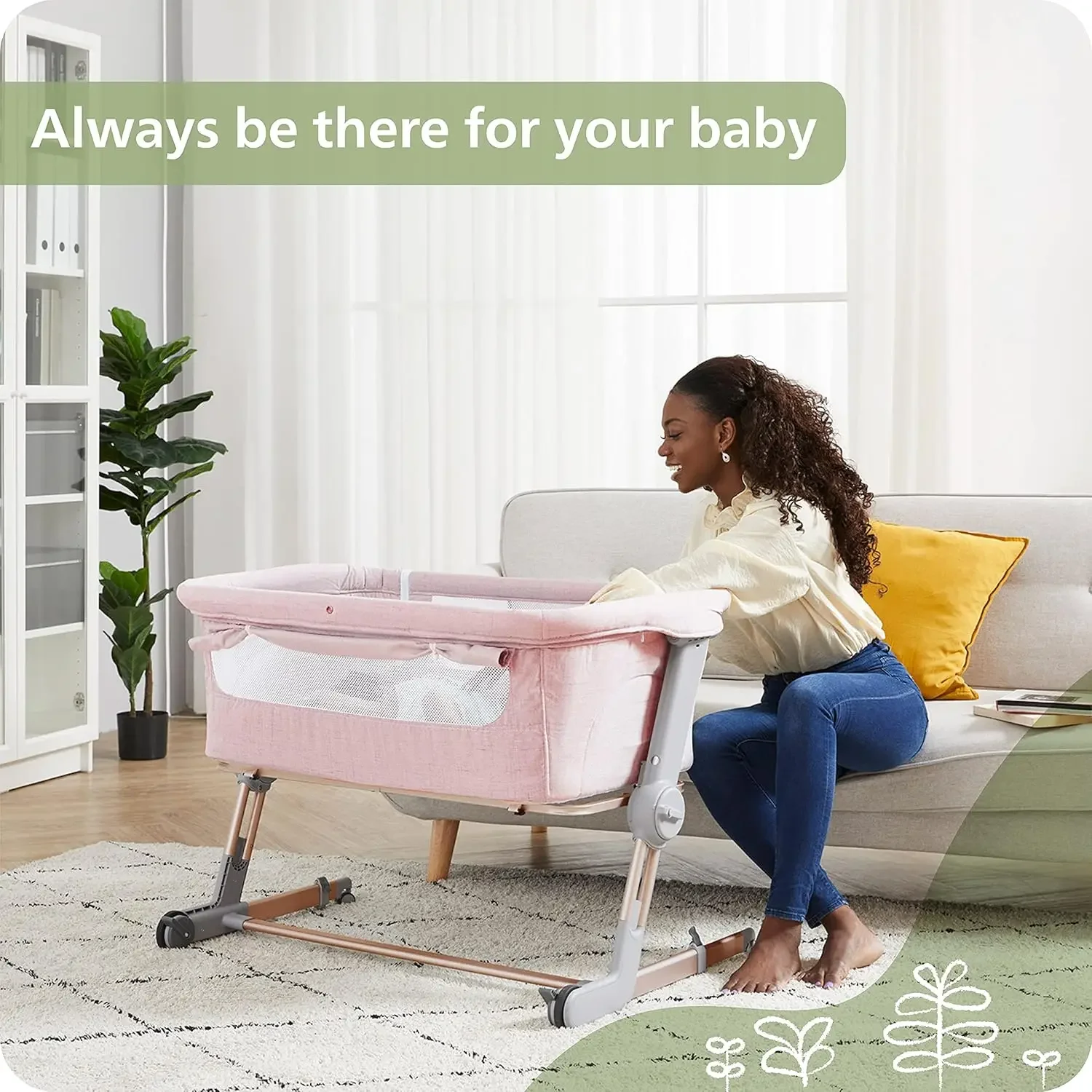 Newborn Portable Bedside Sleep - Bassinet Bedside Sleeper 评论和价格