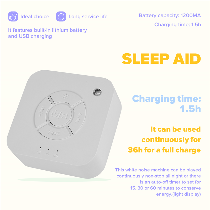 B84B-White Noise Machine Sleep - Baby Sound Machine White 评论和价格