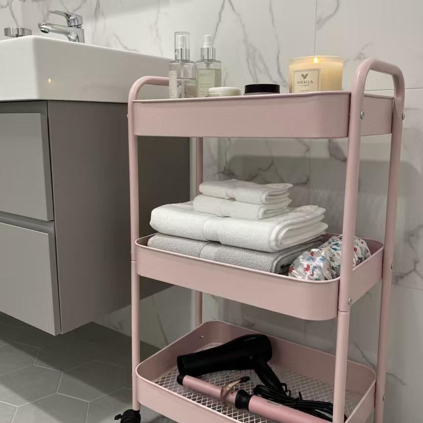3-Tier Rolling Storage Cart Ut - Baby Nursery Utility Cart 评论和价格