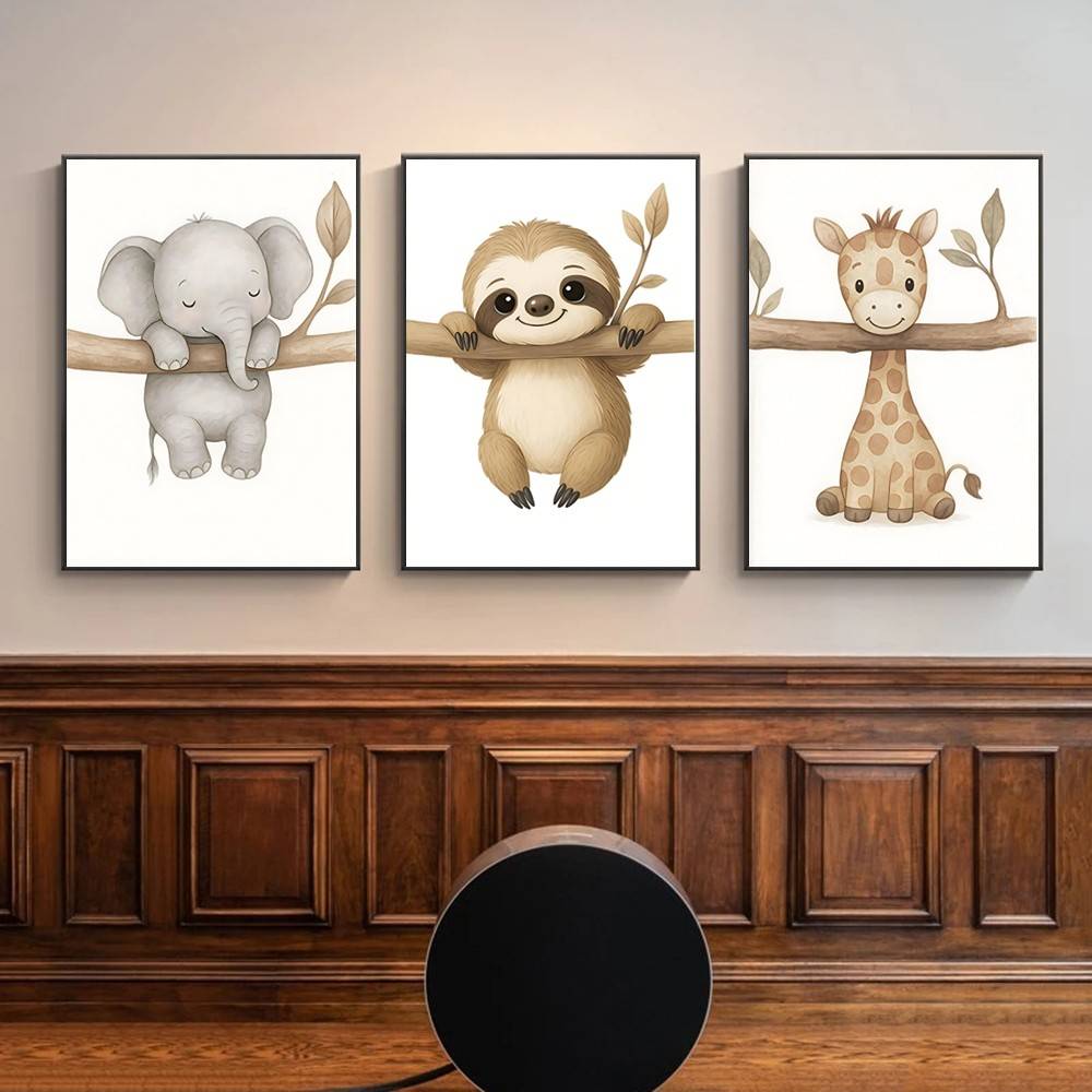 Neutral Boho Safari Baby Anima - Baby Nursery Gender Neutral 评论和价格