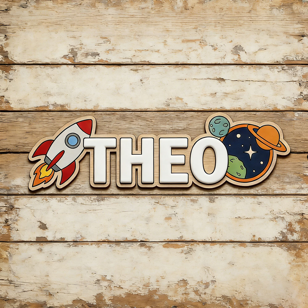 Personalized Space Rocket Name - Baby Nursery Decor 评论和价格