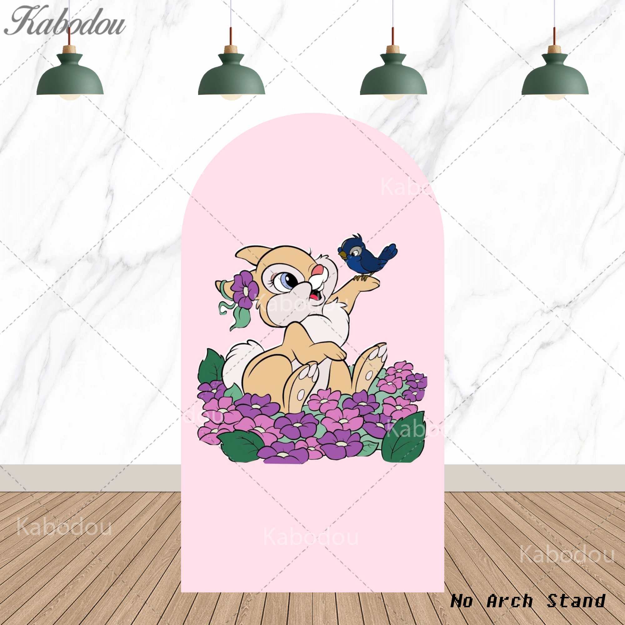 Arch Bambi Deer Background Cov - Baby Nursery Ideas Girl 评论和价格