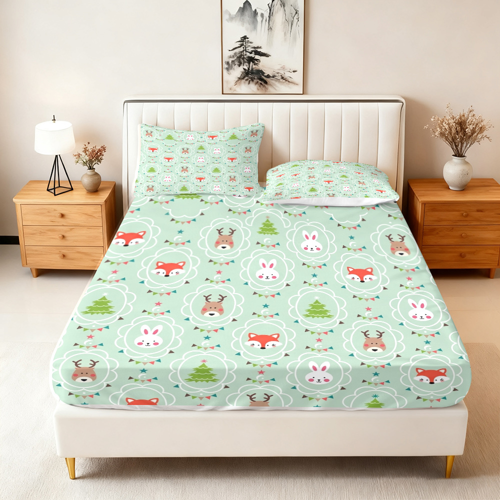 Forest Animal Christmas Tree T - Baby Nursery Forest Theme 评论和价格