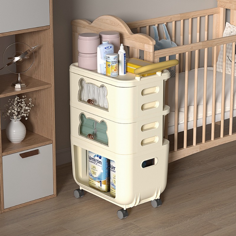 Multi-Purpose Living Room Stor - Baby Nursery Utility Cart 评论和价格