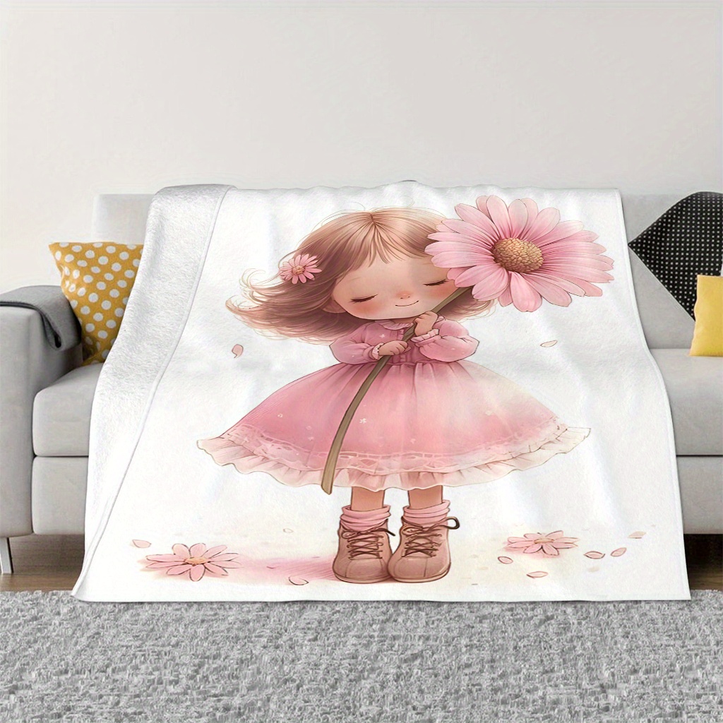 Sweet Floral Cartoon Girl Blan - Baby Nursery Ideas Girl 评论和价格