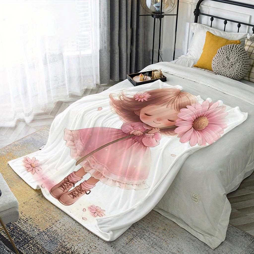 Sweet Floral Cartoon Girl Blan - Baby Nursery Ideas Girl 评论和价格