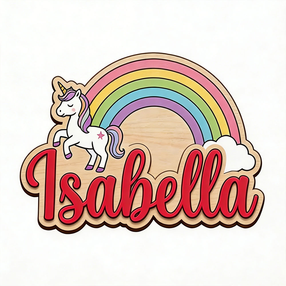 Unicorn & Pastel Rainbow Custo - Baby Nursery 评论和价格