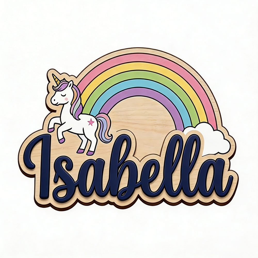 Unicorn & Pastel Rainbow Custo - Baby Nursery 评论和价格