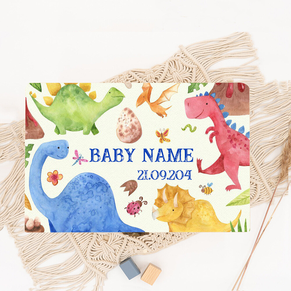 Personalized Dinosaur with Nam - Baby Keepsake Box 评论和价格