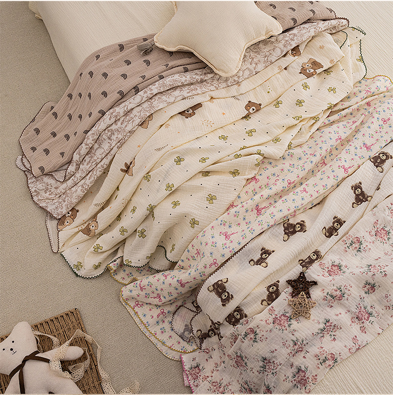 Baby Summer Swaddle Blanket Ne - Baby Boy Nursery Quilt 评论和价格