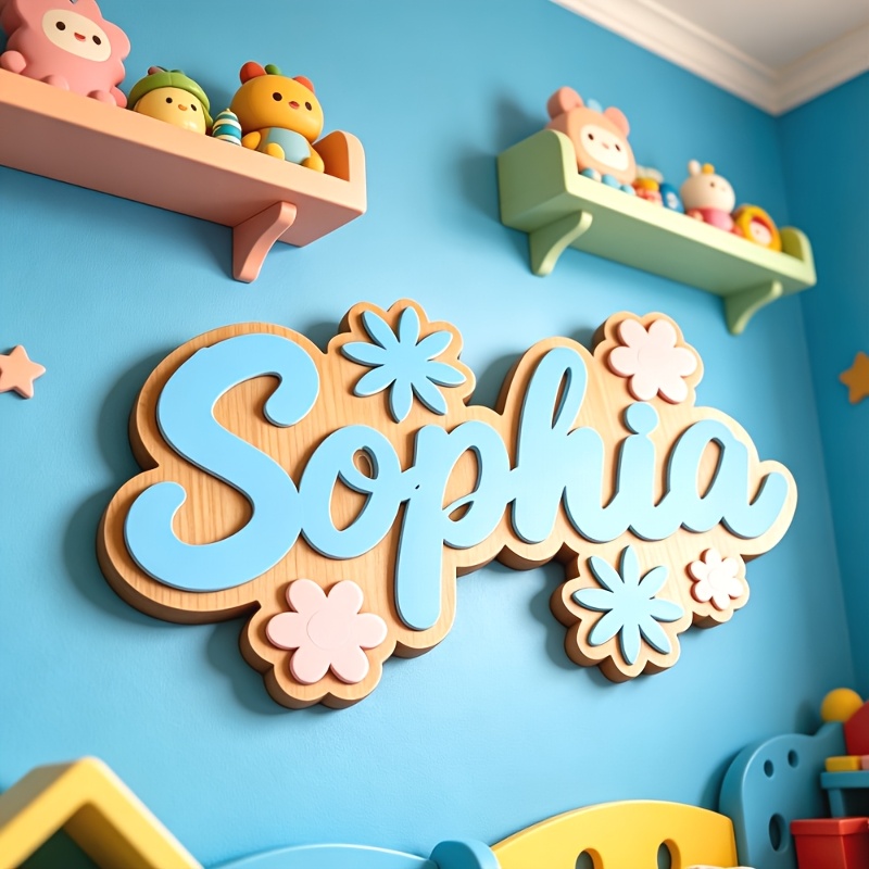 Personalized Floral Themed Nam - Baby Nursery Decor 评论和价格