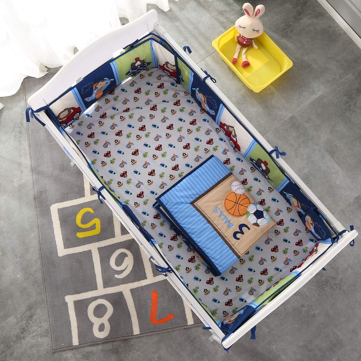 7Piece Crib Bedding Set Infant - Baby Nursery Kit 评论和价格