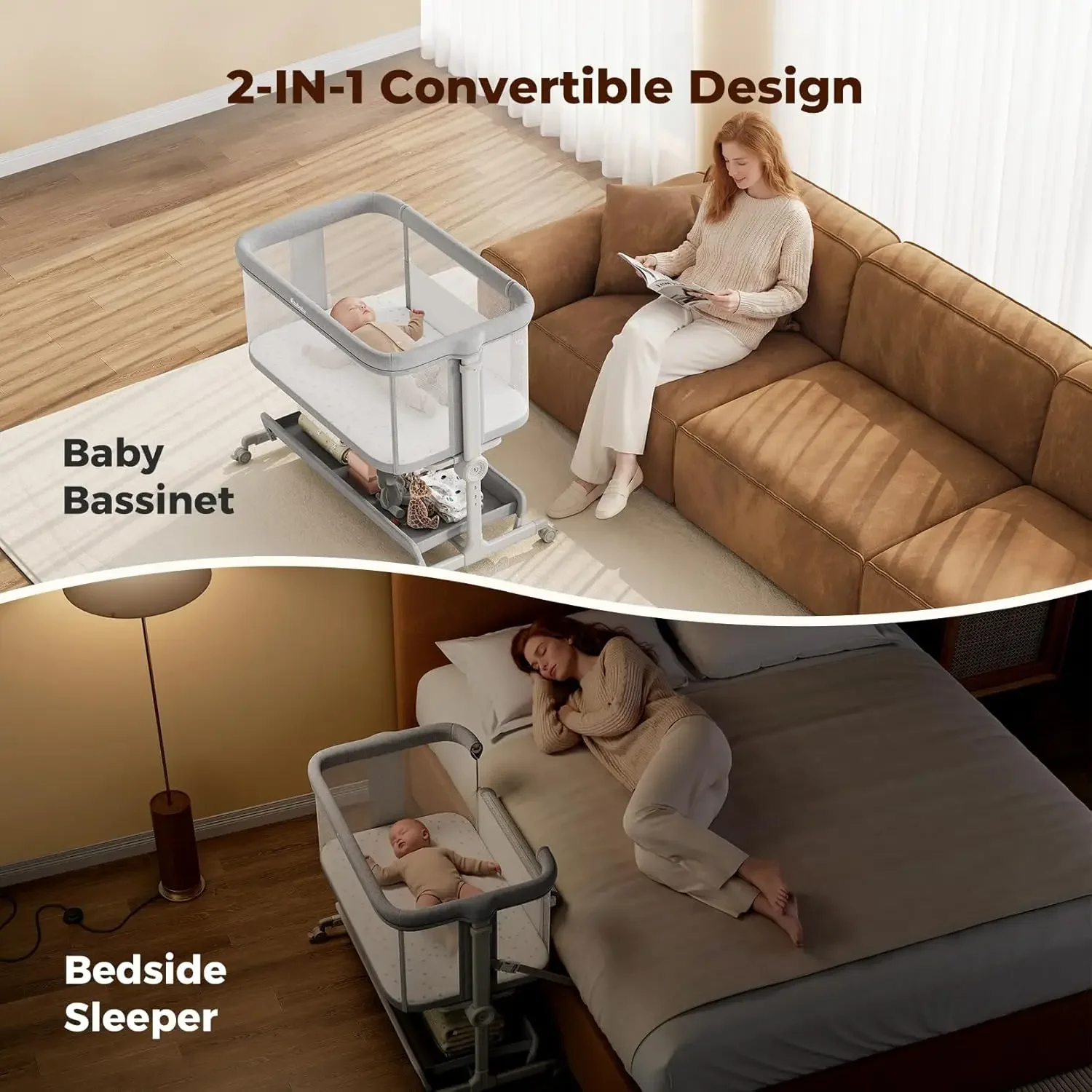 Baby Bassinets Bedside Sleeper - Bassinet Bedside Sleeper 评论和价格
