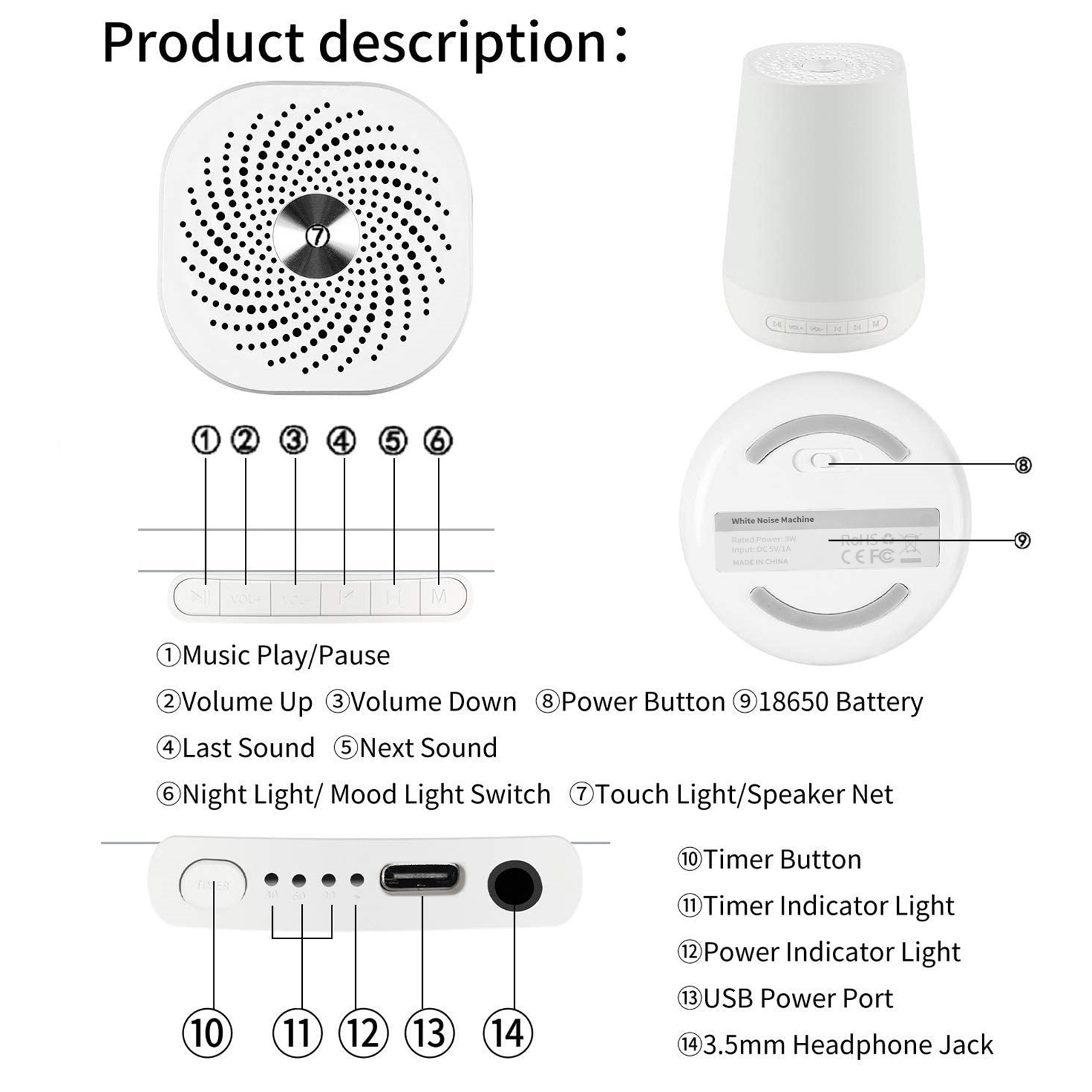 White Noise Sound Machine Baby - Baby Sound Machine White 评论和价格