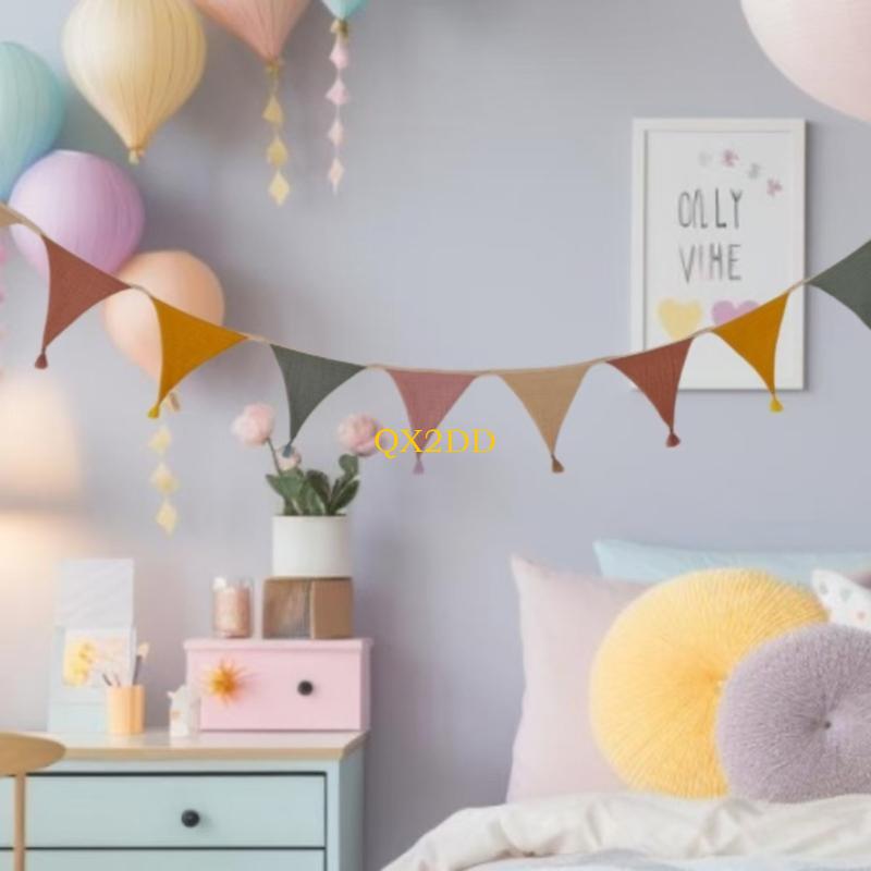 QX2D Soft Fabric Bunting Banne - Baby Nursery Gender Neutral 评论和价格